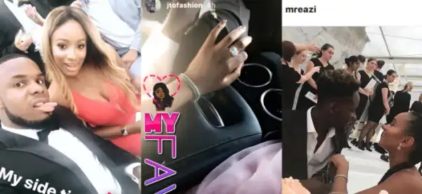 DJ Cuppy and Temi, attended wedding with their boyfriends, Victor Anichebe and Mr Eazi